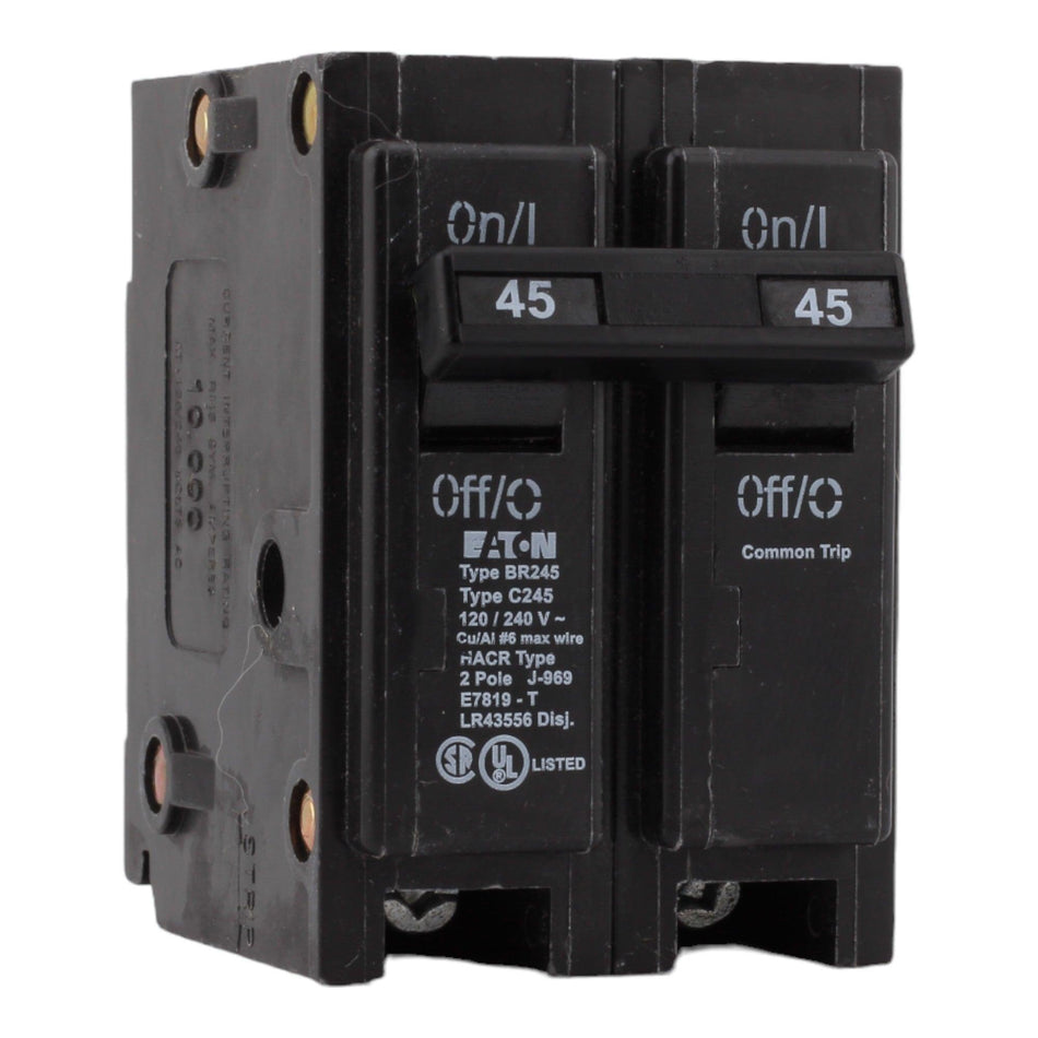 Eaton BR BR245 45A 2P 120/240V Circuit Breaker