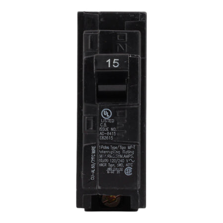 Murray MP115 15A 120V 1-Pole Miniature Thermal Magnetic Circuit Breaker, Compatible with Murray and Siemens Load Centers - Image 2