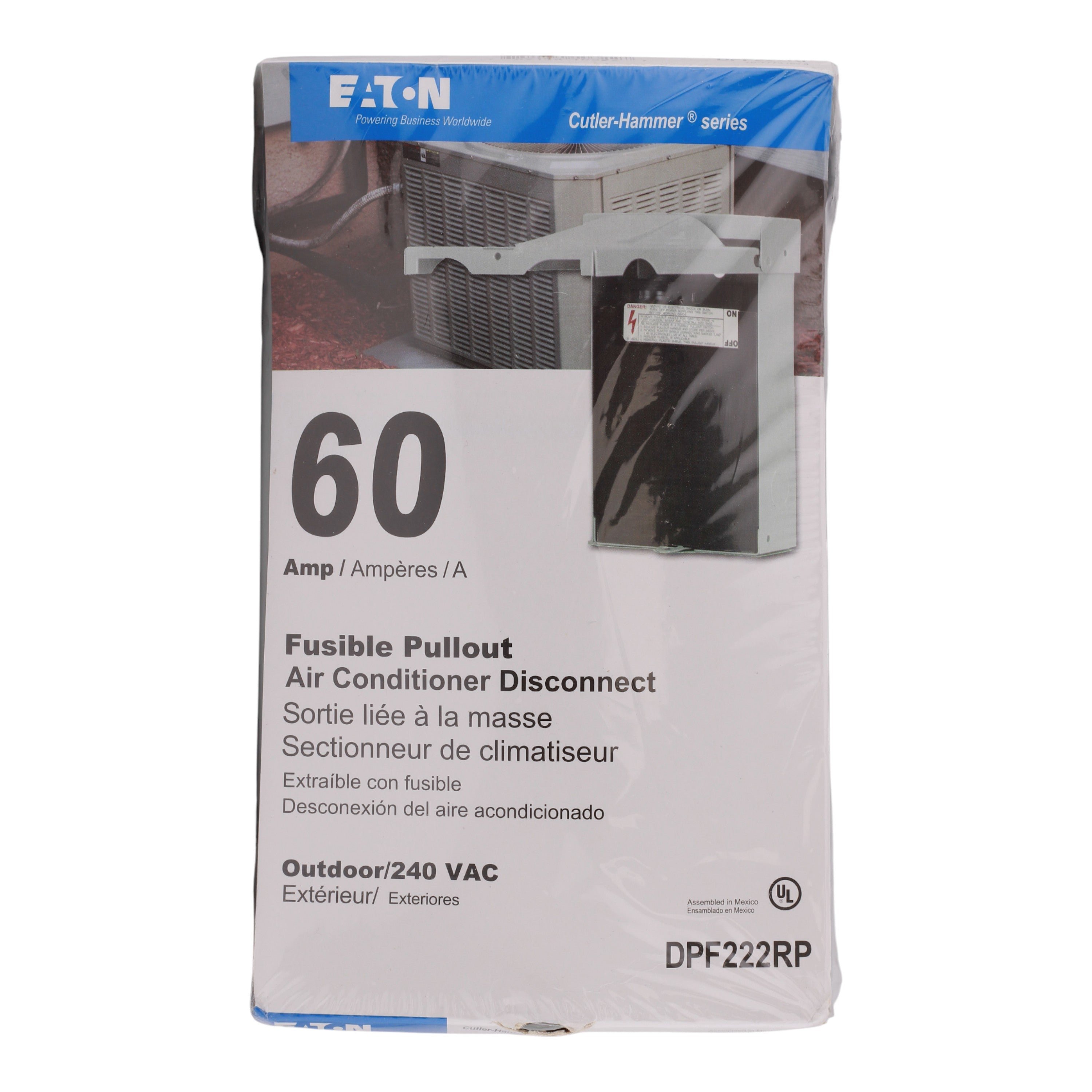 Eaton DPF222RP 60A 240V Fused Pullout Air Conditioning Disconnect NEMA 3R - Image 3