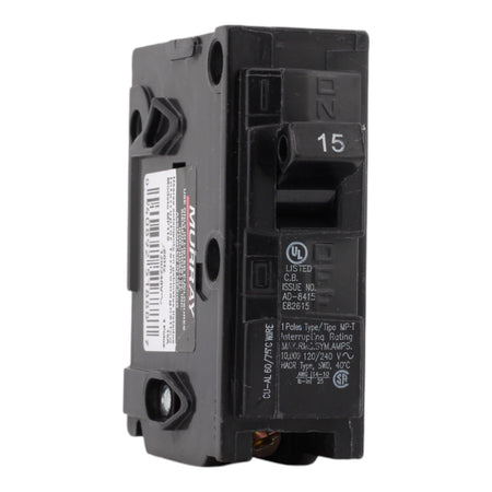 Murray MP115 15A 120V 1-Pole Miniature Thermal Magnetic Circuit Breaker, Compatible with Murray and Siemens Load Centers