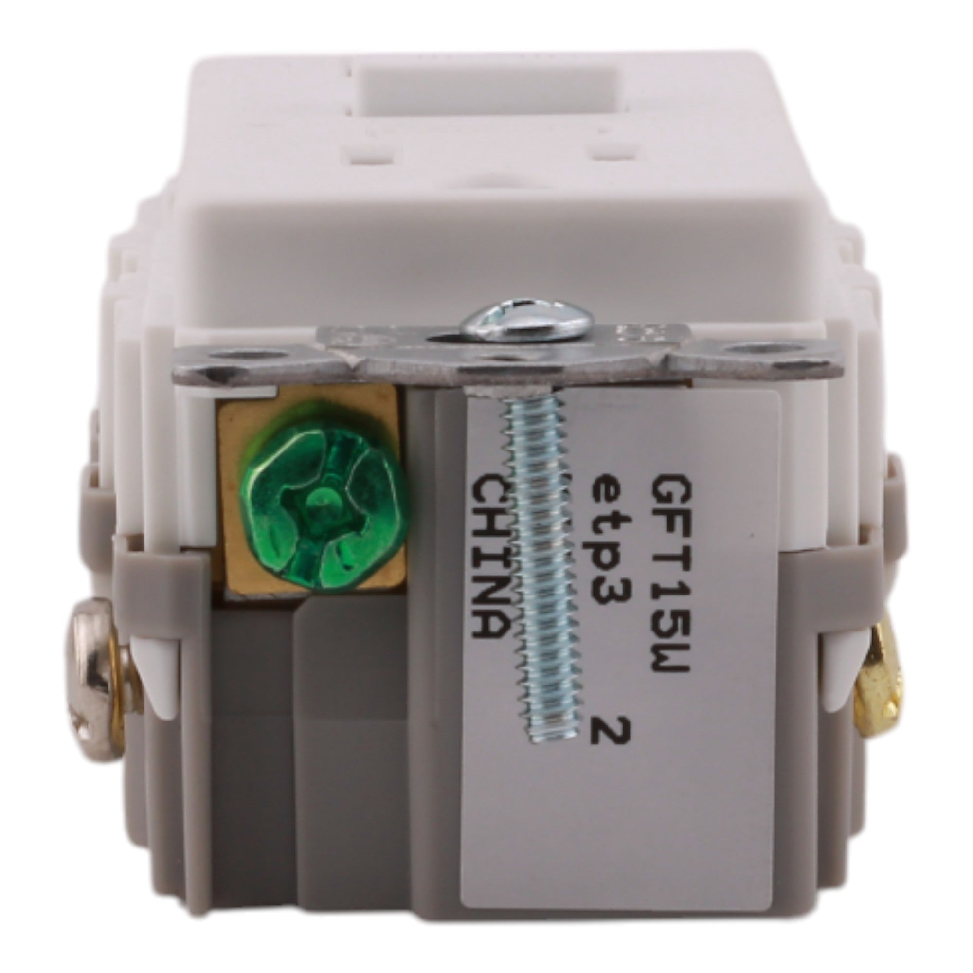 Hubbell GFT15W 15A Tamper-Resistant White GFCI Receptacle - Image 6