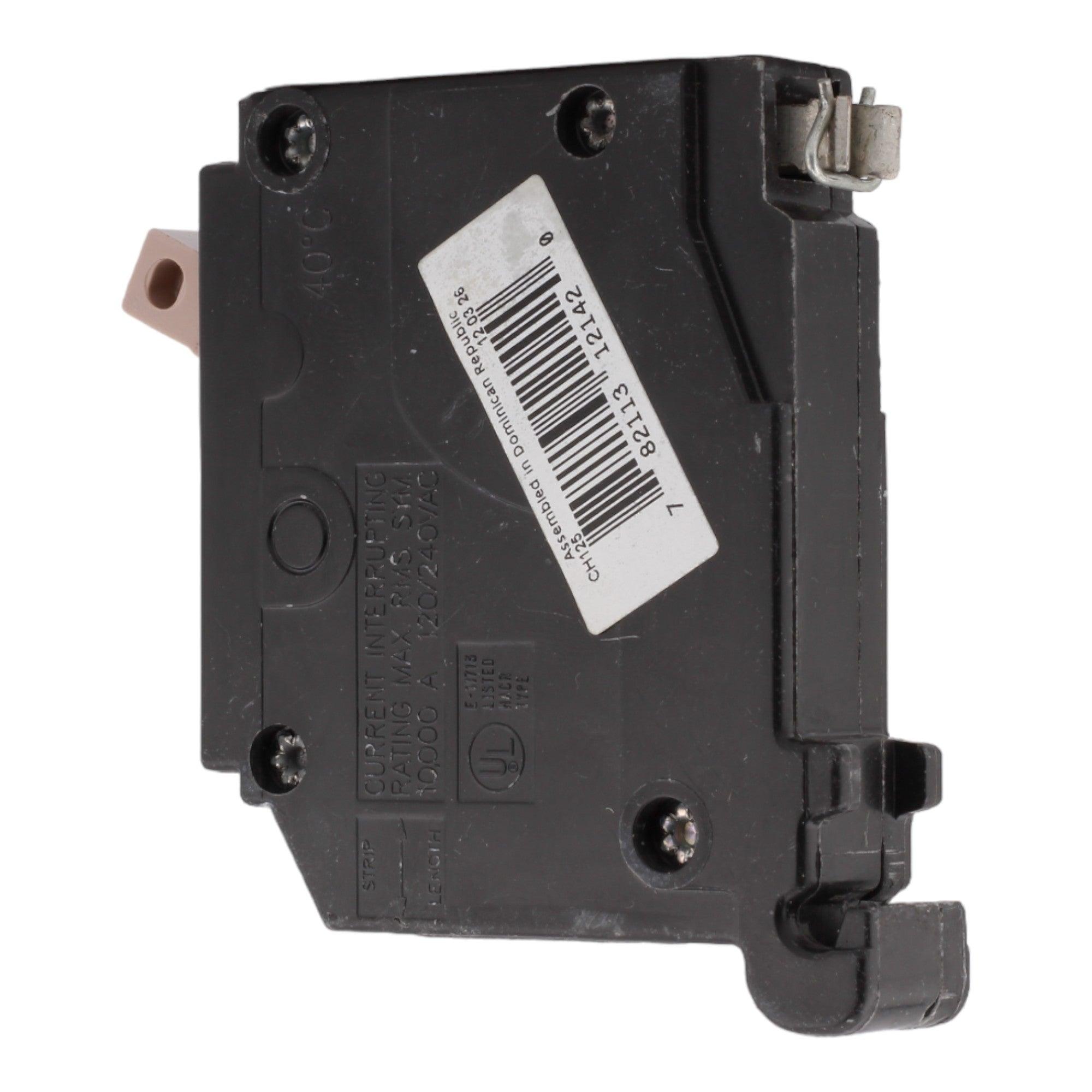 Eaton CH125 25 Amp Single Pole 120V Plug-In Standard Trip Circuit Breaker UL - Image 5