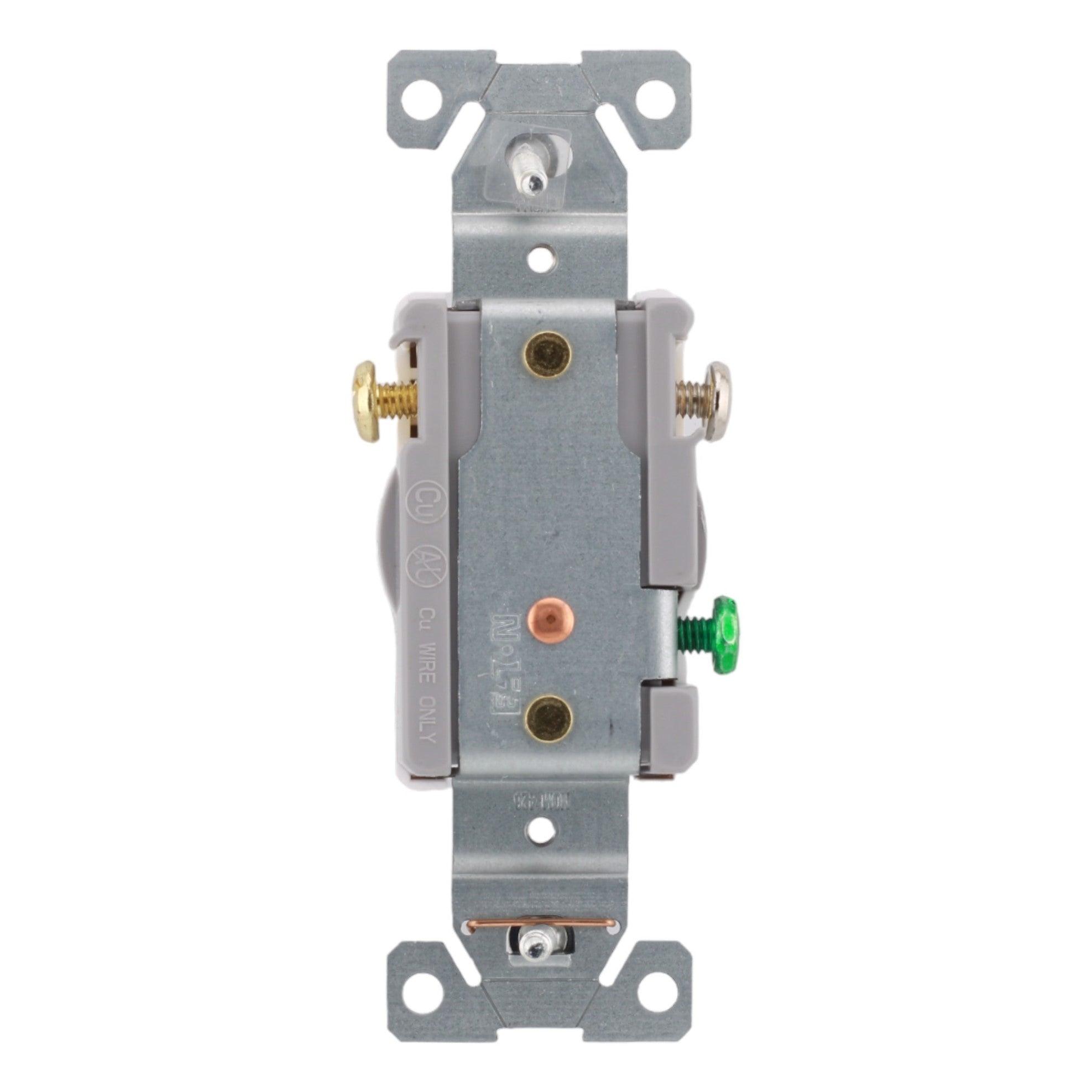 Eaton TR1877W-BXSP 20 Amp Single Tamper-Resistant Receptacle - 125V, Side-Wired, White, Commercial Grade - Image 5