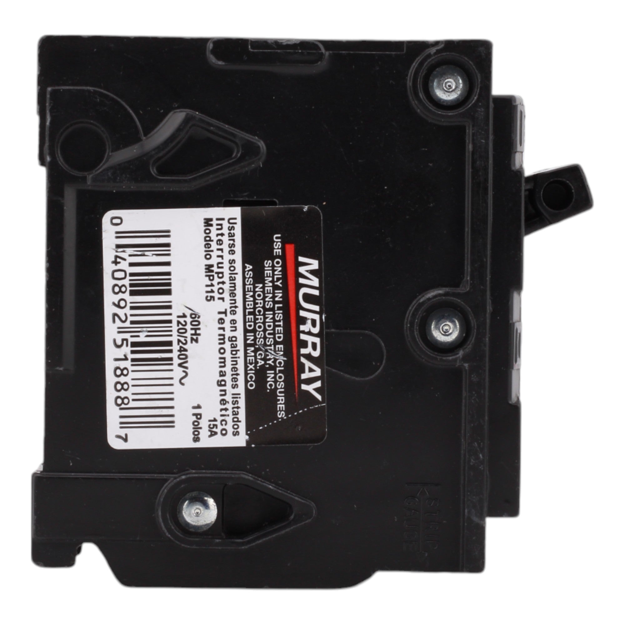 Murray MP115 15A 120V 1-Pole Miniature Thermal Magnetic Circuit Breaker, Compatible with Murray and Siemens Load Centers - Image 5