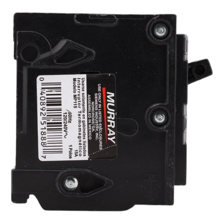 Murray MP115 15A 120V 1-Pole Miniature Thermal Magnetic Circuit Breaker, Compatible with Murray and Siemens Load Centers - Image 5