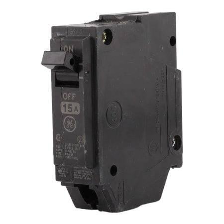 GE THQL1115 15 Amp Single Pole Circuit Breaker - 120/240V, Plug-In, UL Listed - Image 2