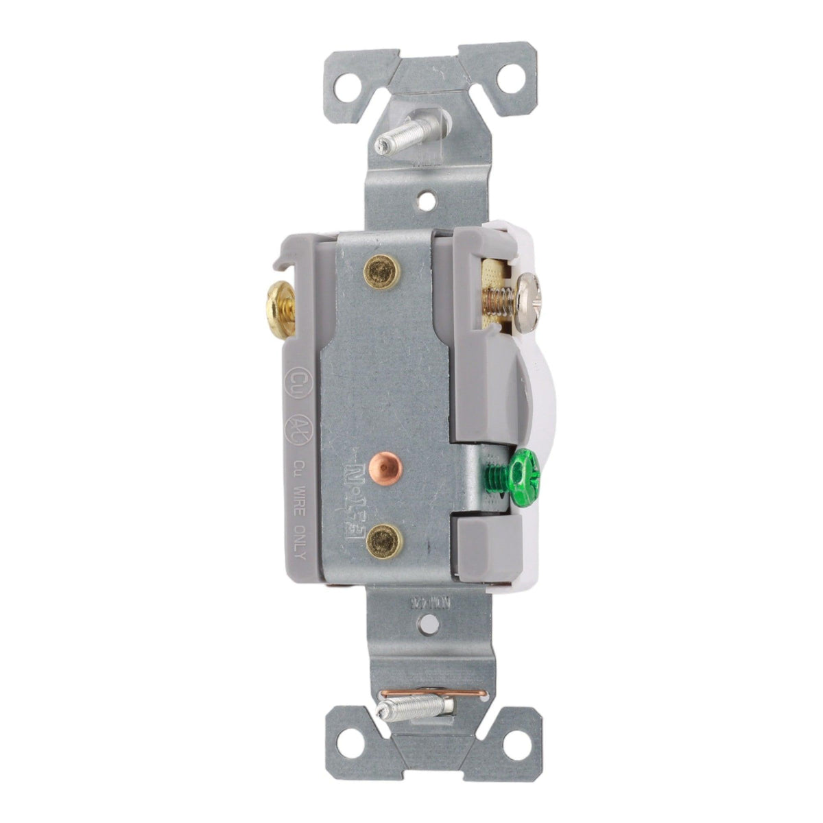 Eaton TR1877W-BXSP 20 Amp Single Tamper-Resistant Receptacle - 125V, Side-Wired, White, Commercial Grade - Image 6