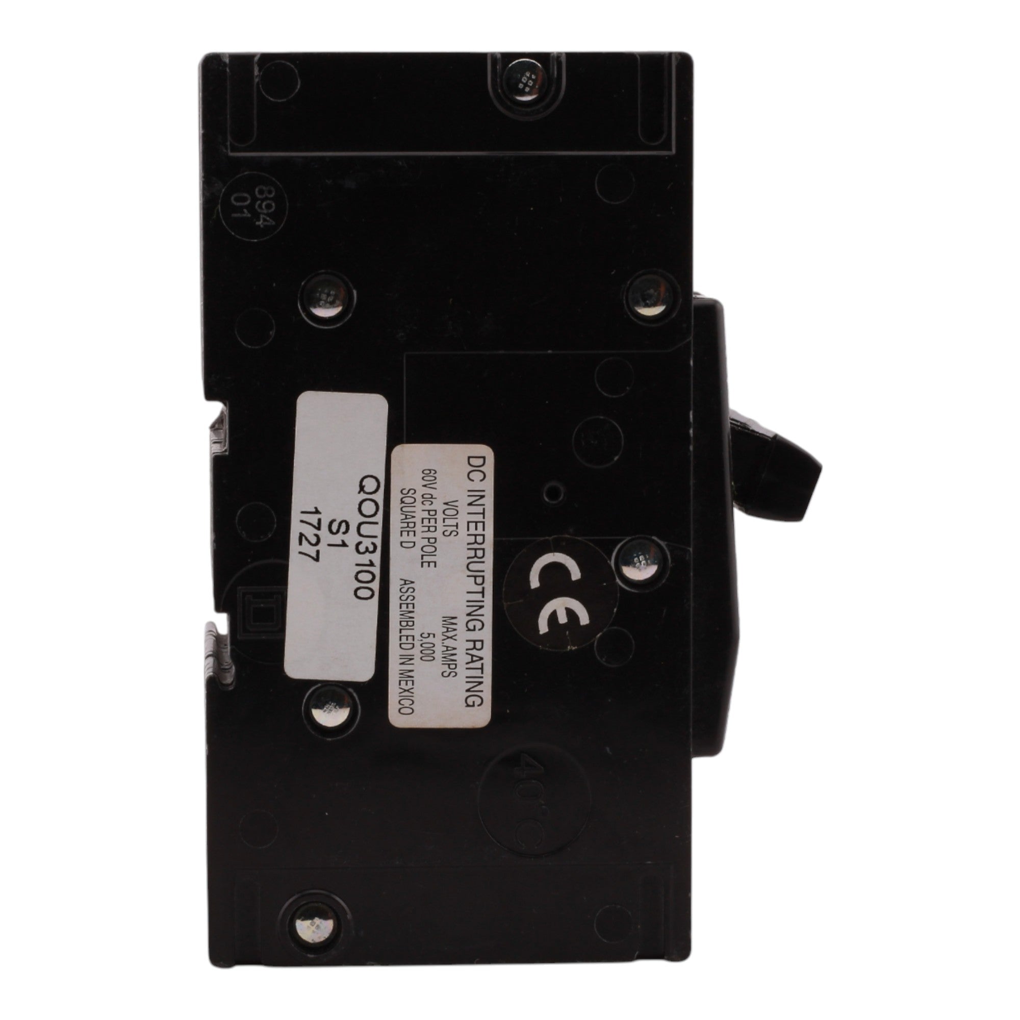 Schneider QOU3100 100A 3P 240V 10kA Miniature Circuit Breaker - Image 4