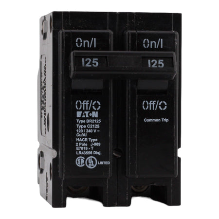 Eaton BR2125 125 Amp Double Pole 240V Plug-In Standard Trip Circuit Breaker UL - Image 2