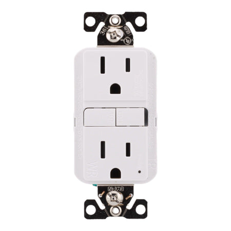Eaton TWRGF15W 15 Amp Tamper and Weather-Resistant Self-Test GFCI 125V, White, UL Listed - Image 2