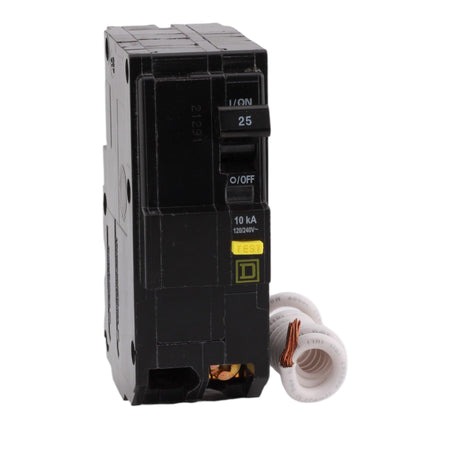 Square D QO225GFI 25 Amp Double Pole 240V Pigtail-Neutral GFCI Ground Fault Circuit Breaker UL - Image 3