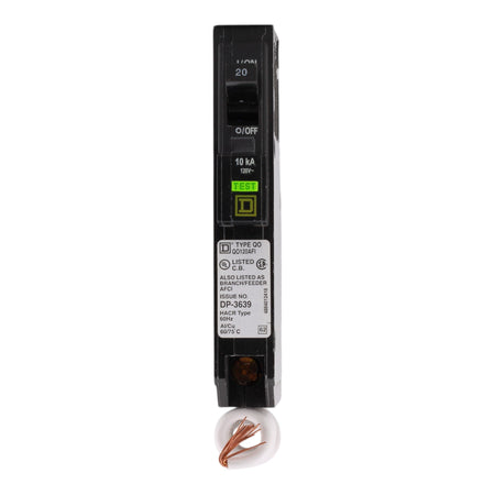Square D QO120AFIC 20 Amps 120 Volts Single Pole ARC Fault Circuit Breaker with Pigtail Neutral for QO Panels - Image 2