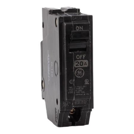 GE THQL1120 20 Amp Single Pole Circuit Breaker - 120/240V, Plug-In, UL Listed - Image 3