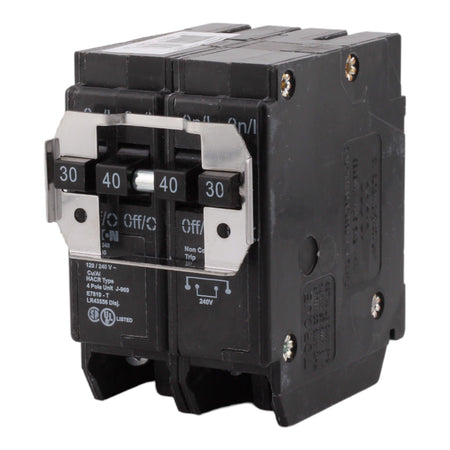 Eaton BQ230240, 30A/40A, 120/240V, 4-Pole, 10kA, Thermal Magnetic Circuit Breaker, Plug-On, for Type BR Load Centers - Image 3