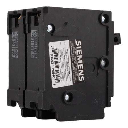 Siemens EQ9677 125 Amp Double Pole Circuit Breaker, Thermal Magnetic Trip, 240V, Plug-In, UL Listed - Image 5