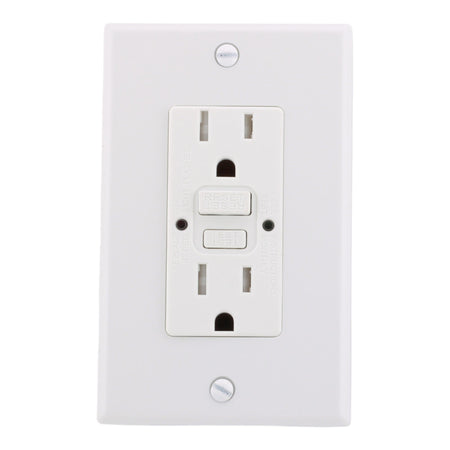 Hubbell GFTRST15W 15A 2P 125V Self-Test TR GFCI Receptacle