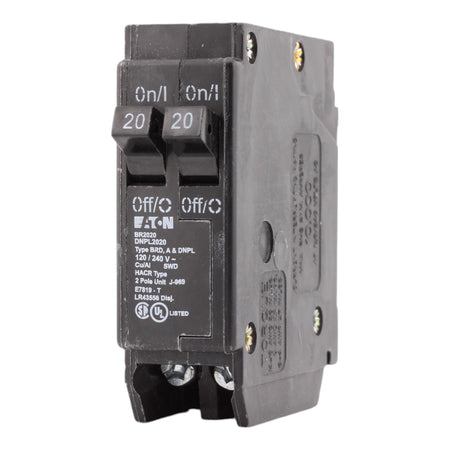 Eaton BR, BR2020, 20A/20A, 1P, 120V, Tandem, Circuit Breaker - Image 3