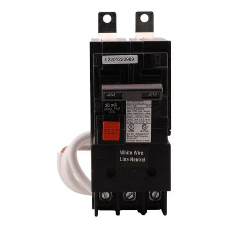 Siemens BE220 20A 2P 120/240V GFCI Circuit Breaker - Image 2