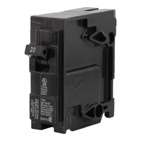 Siemens Q120 20 Amps 120 Volts Single Pole Thermal Magnetic Circuit Breaker, Plug-In Mount, Compatible with Siemens QP Panels - Image 2