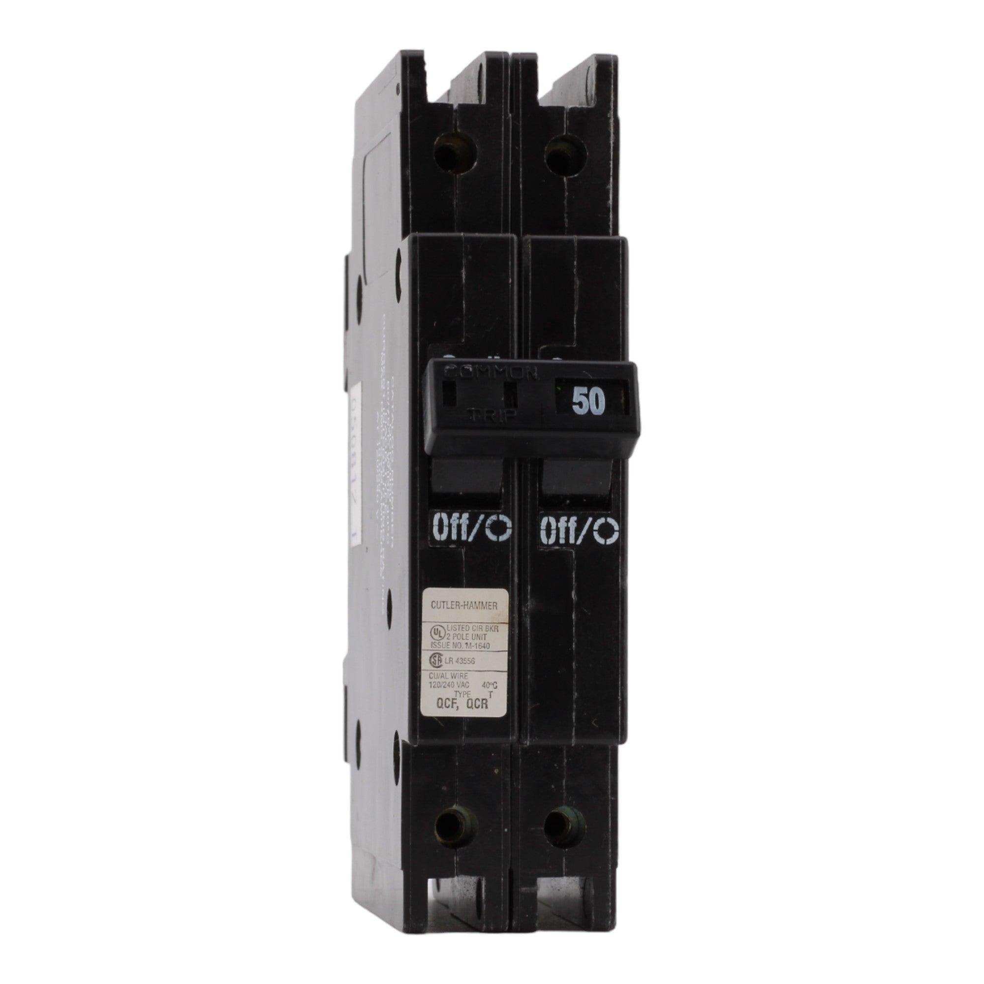 Eaton QCF2050 50 Amp Double Pole 240V Plug-In Standard Trip Circuit Breaker UL - Image 2