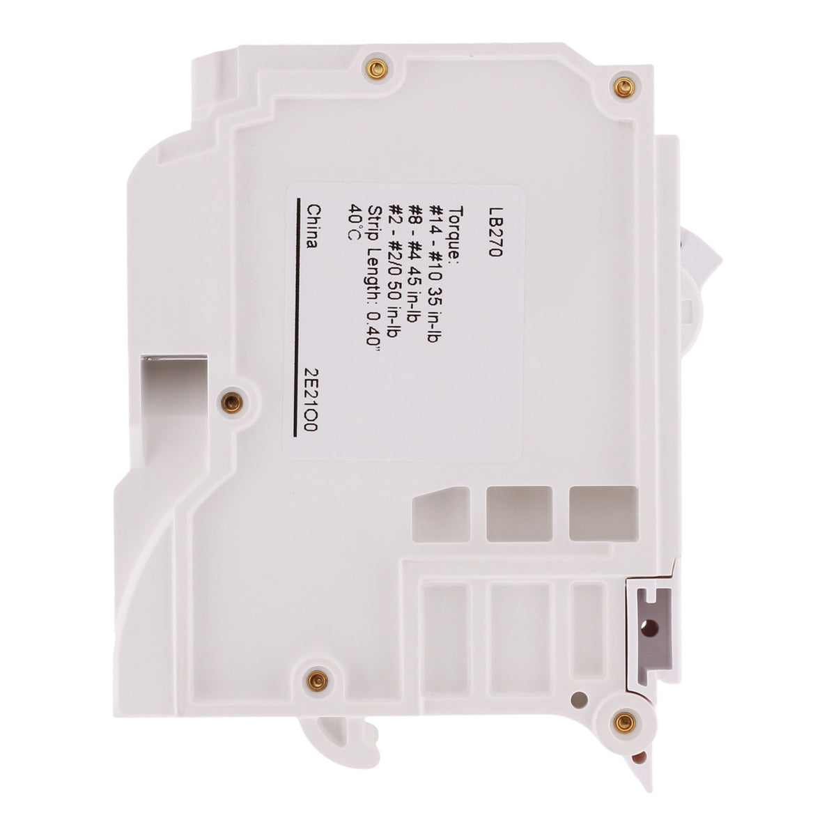 Leviton LB270 70A 2P 120/240V Hydraulic Magnetic Standard Circuit Breaker - Image 5