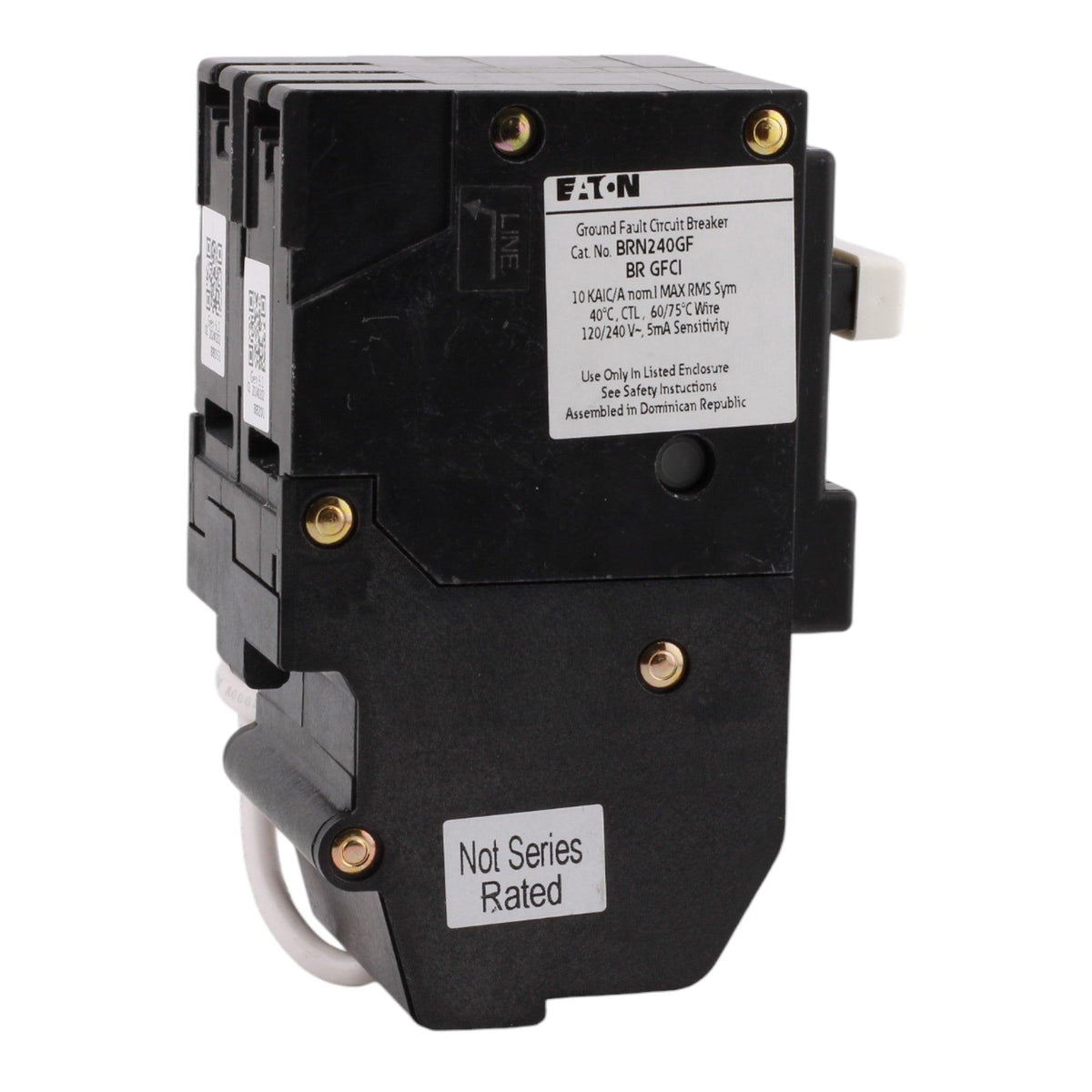 Eaton BRN240GF 40 Amp Double Pole 240V Pigtail-Neutral GFCI Ground Fault Circuit Breaker UL - Image 5