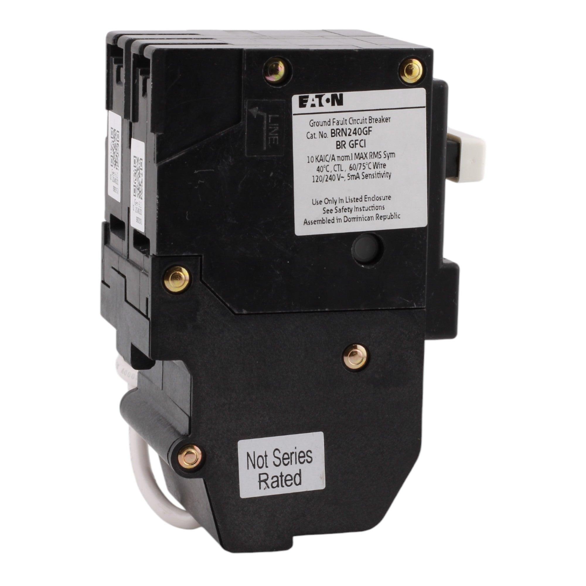 Eaton BRN240GF 40 Amp Double Pole 240V Pigtail-Neutral GFCI Ground Fault Circuit Breaker UL - Image 5