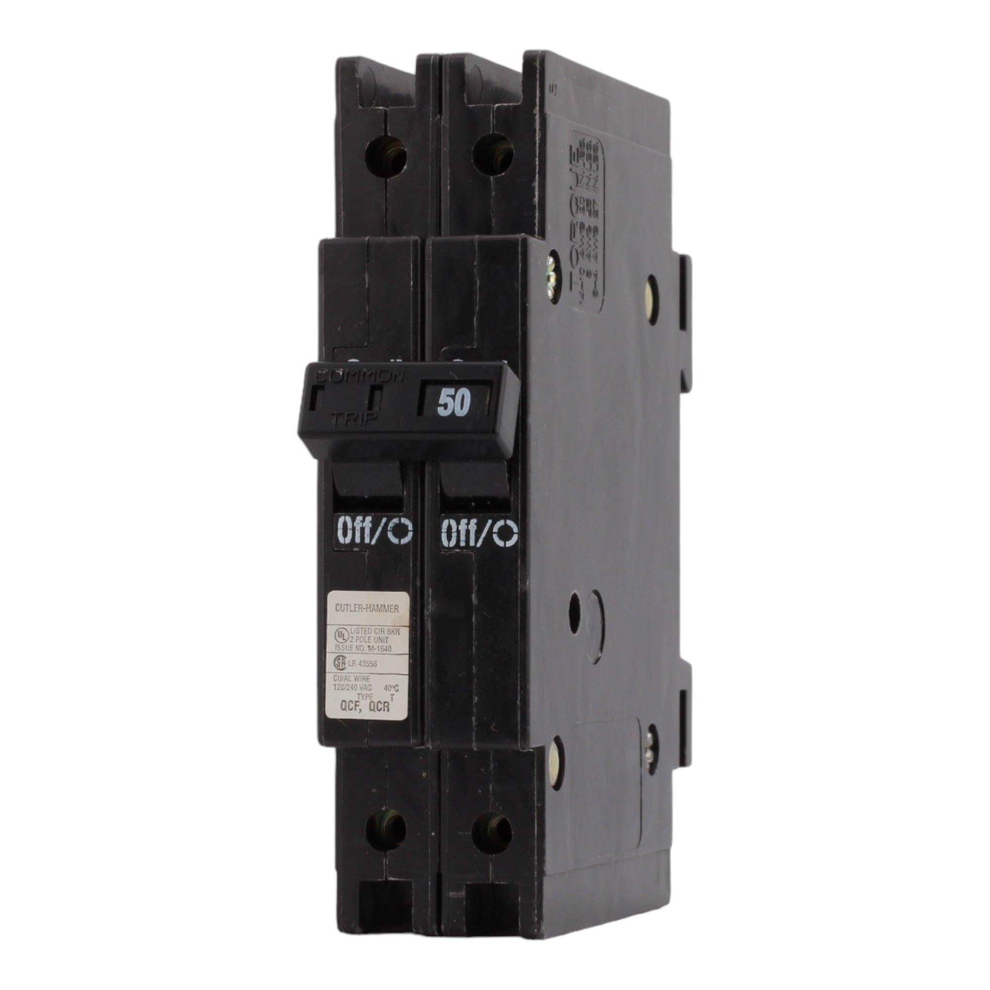 Eaton QCF2050 50 Amp Double Pole 240V Plug-In Standard Trip Circuit Breaker UL - Image 3