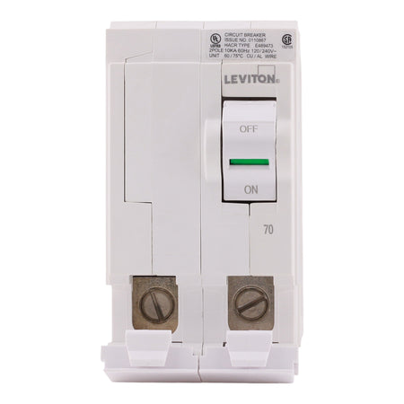 Leviton LB270 70A 2P 120/240V Hydraulic Magnetic Standard Circuit Breaker - Image 10