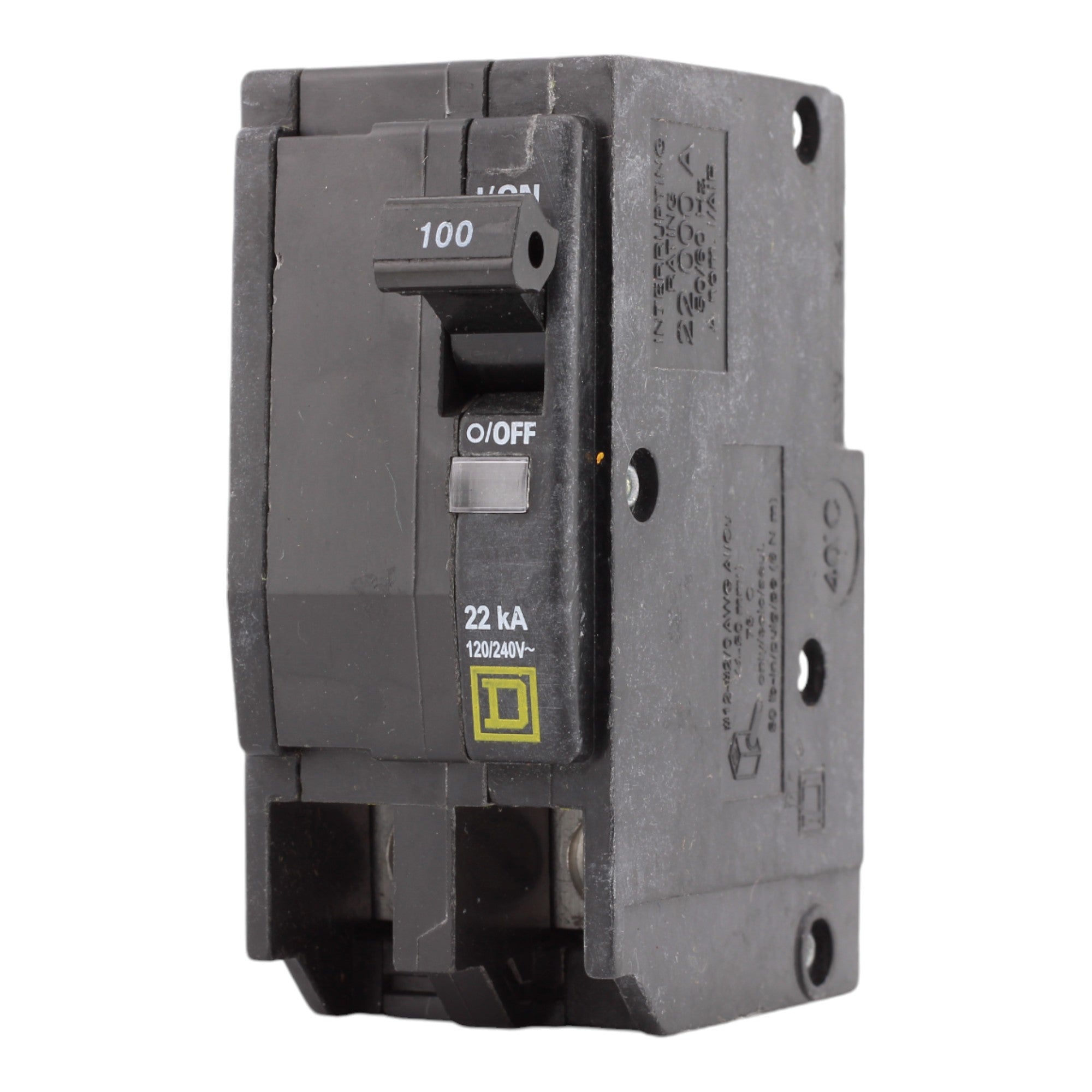 Square D QO2100VH 100 Amp Double Pole 240V Plug-In Standard Circuit Breaker UL - Image 3