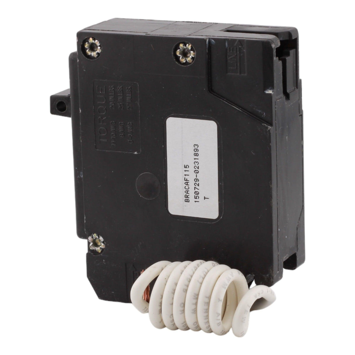 Eaton BRACAF115 15 Amp Single Pole 120V Pigtail-Neutral AFCI Arc Fault Circuit Breaker UL - Image 4