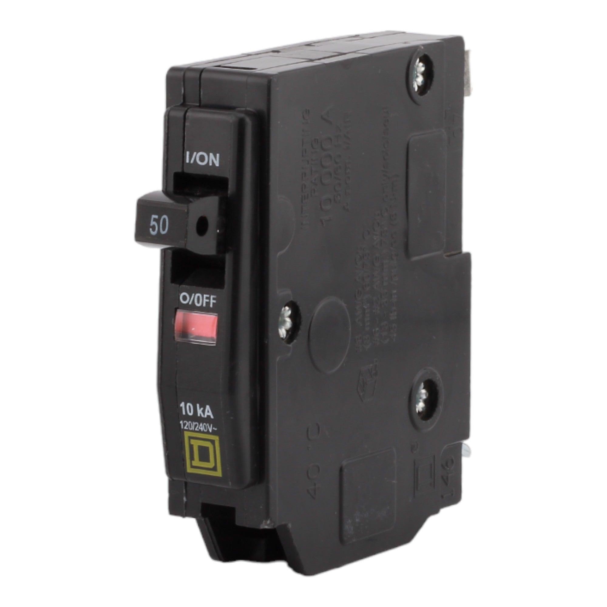 Square D QO150 50 Amp Single Pole 120V Plug-In Standard Trip Circuit Breaker UL - Image 2