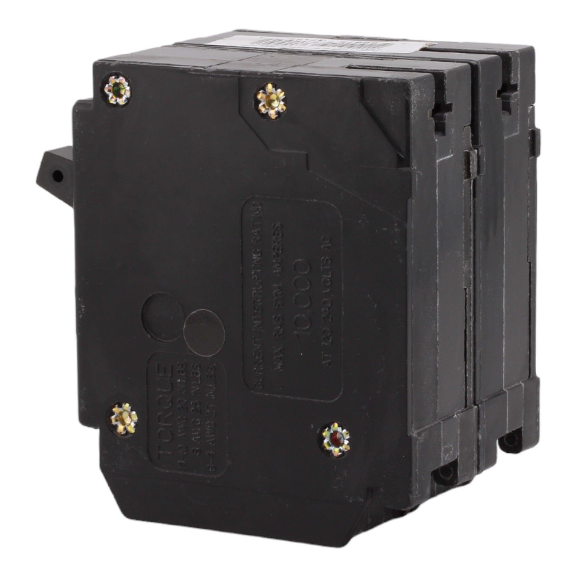 Eaton BQ2302120, (2) 20A & (1) 30A, 120/240V, 4-Pole, 10kAIC, Thermal Magnetic Circuit Breaker, Rejection Tab, for Type BR Load Centers - Image 3