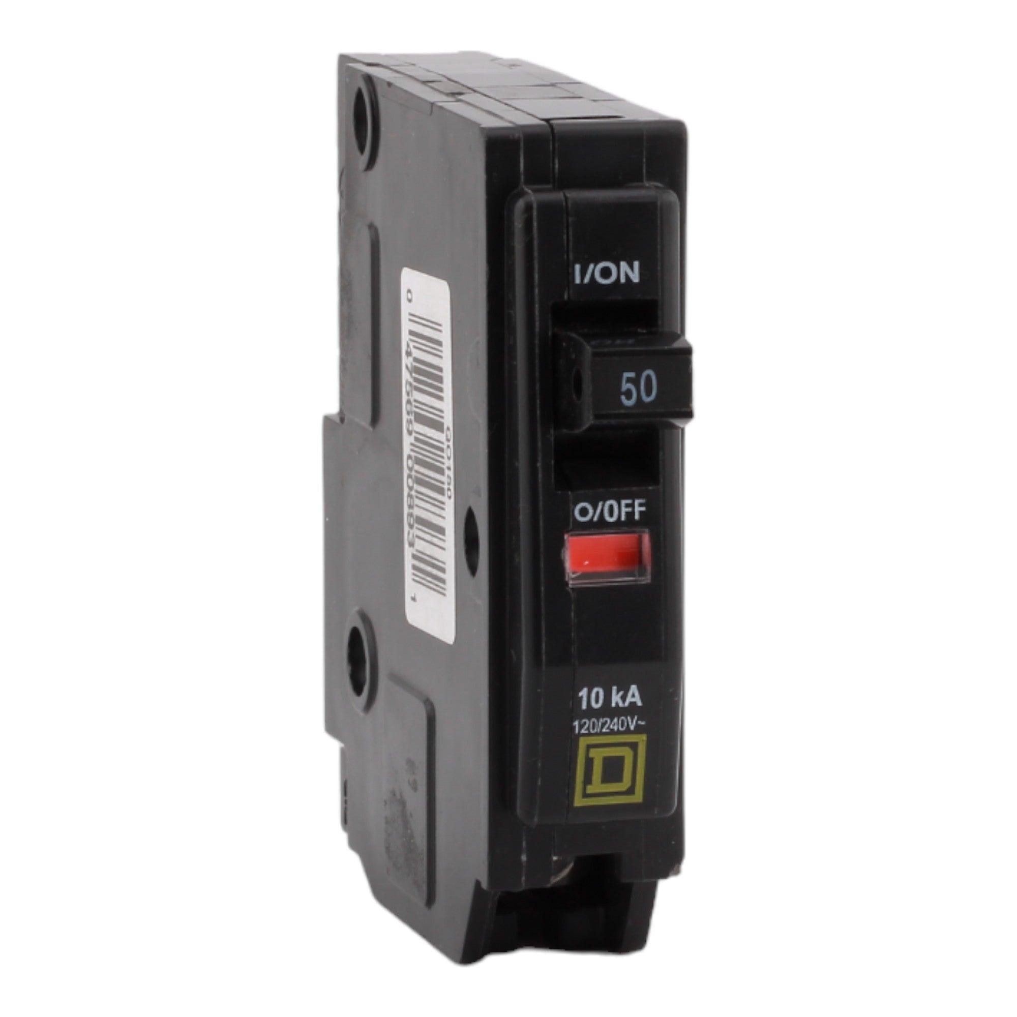 Square D QO150 50 Amp Single Pole 120V Plug-In Standard Trip Circuit Breaker UL - Image 3