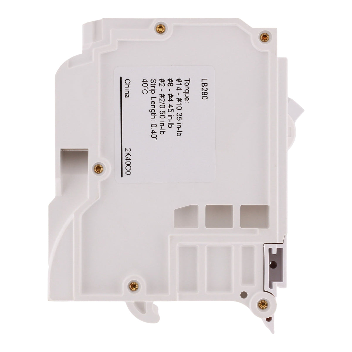 Leviton LB280 80A 2P 120/240V Standard Hydraulic Magnetic Circuit Breaker - Image 5