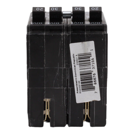Eaton BQ2302120, (2) 20A & (1) 30A, 120/240V, 4-Pole, 10kAIC, Thermal Magnetic Circuit Breaker, Rejection Tab, for Type BR Load Centers - Image 7