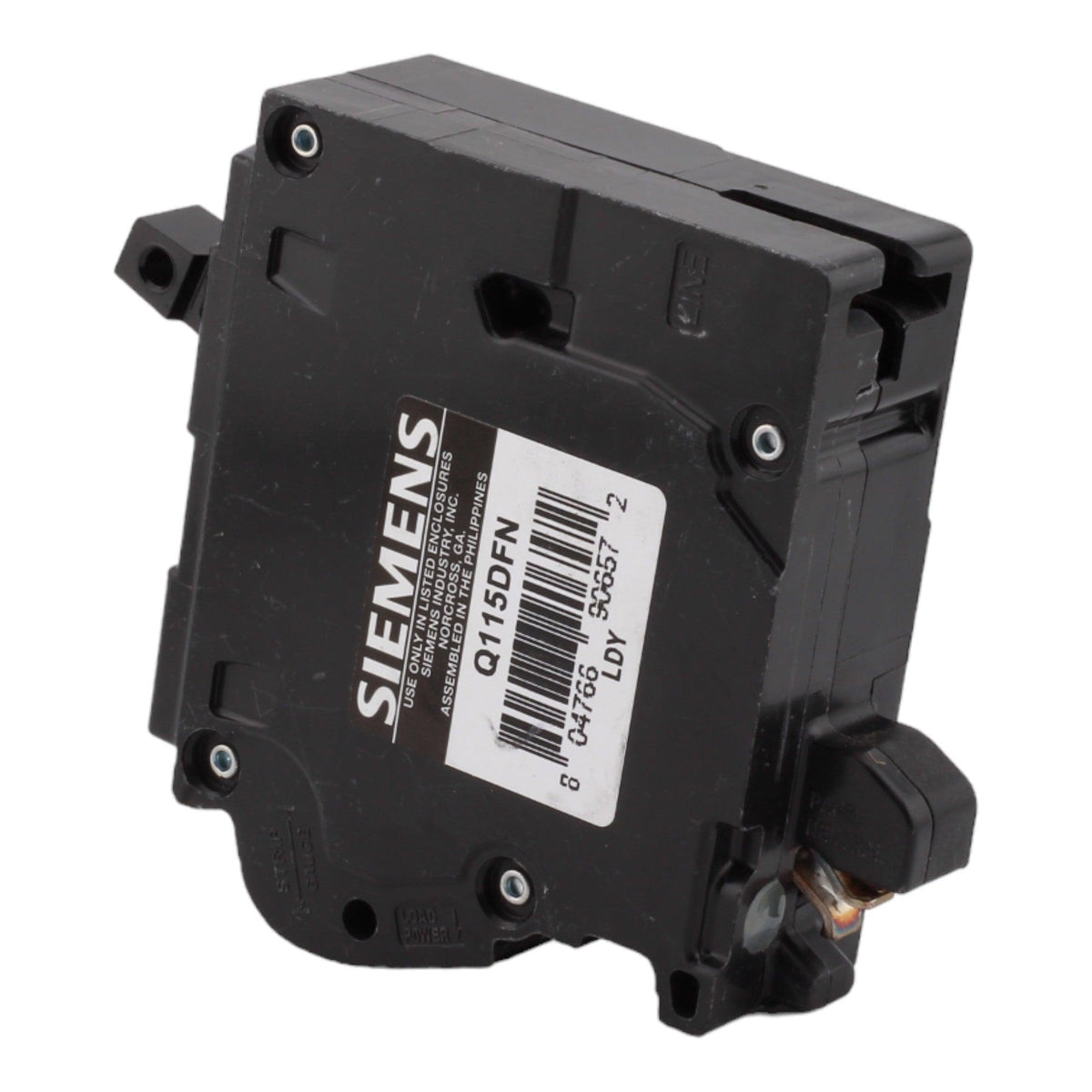 Siemens Q115DFN, 15 Amp, 120 Volt, Single Pole, Dual Function Circuit Breaker, AFCI/GFCI Protection, Plug-On Neutral, For Siemens Loadcenters - Image 3