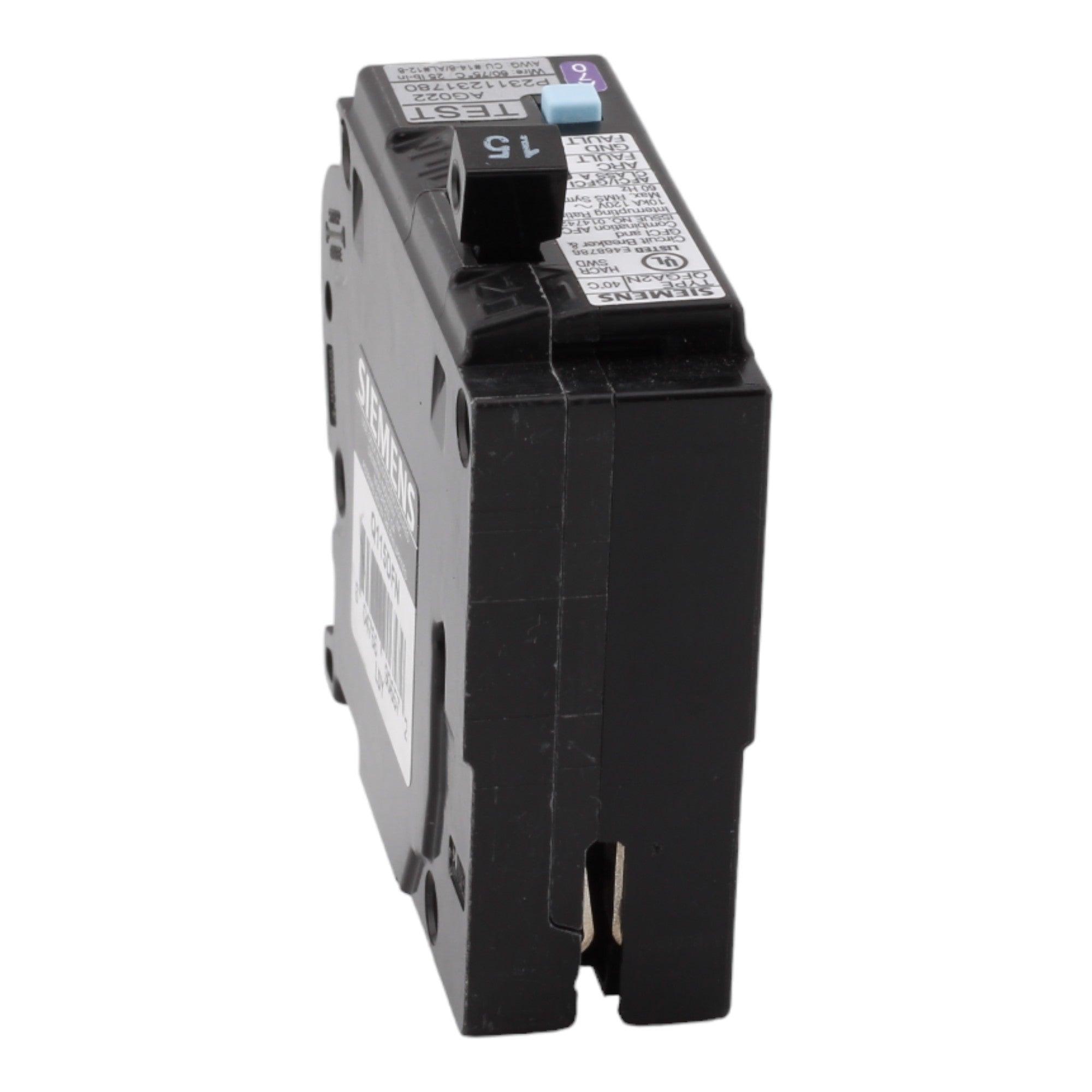 Siemens Q115DFN, 15 Amp, 120 Volt, Single Pole, Dual Function Circuit Breaker, AFCI/GFCI Protection, Plug-On Neutral, For Siemens Loadcenters - Image 8