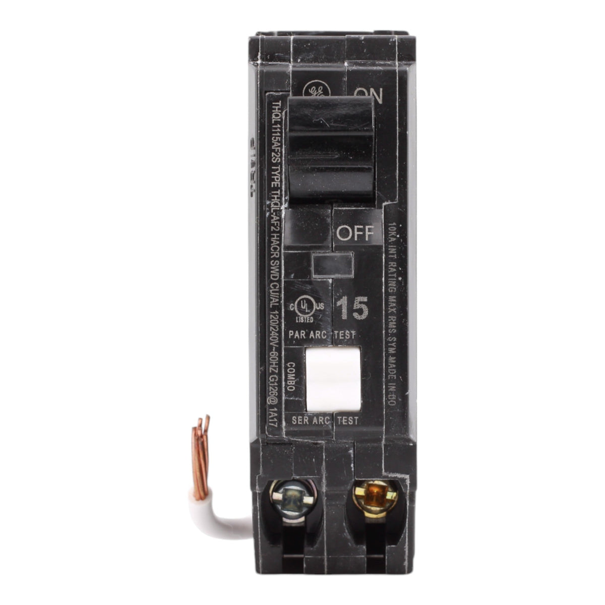 GE THQL1115AF2S 15 Amp Single Pole 120V Plug-In Arc Fault Circuit Breaker UL - Image 2