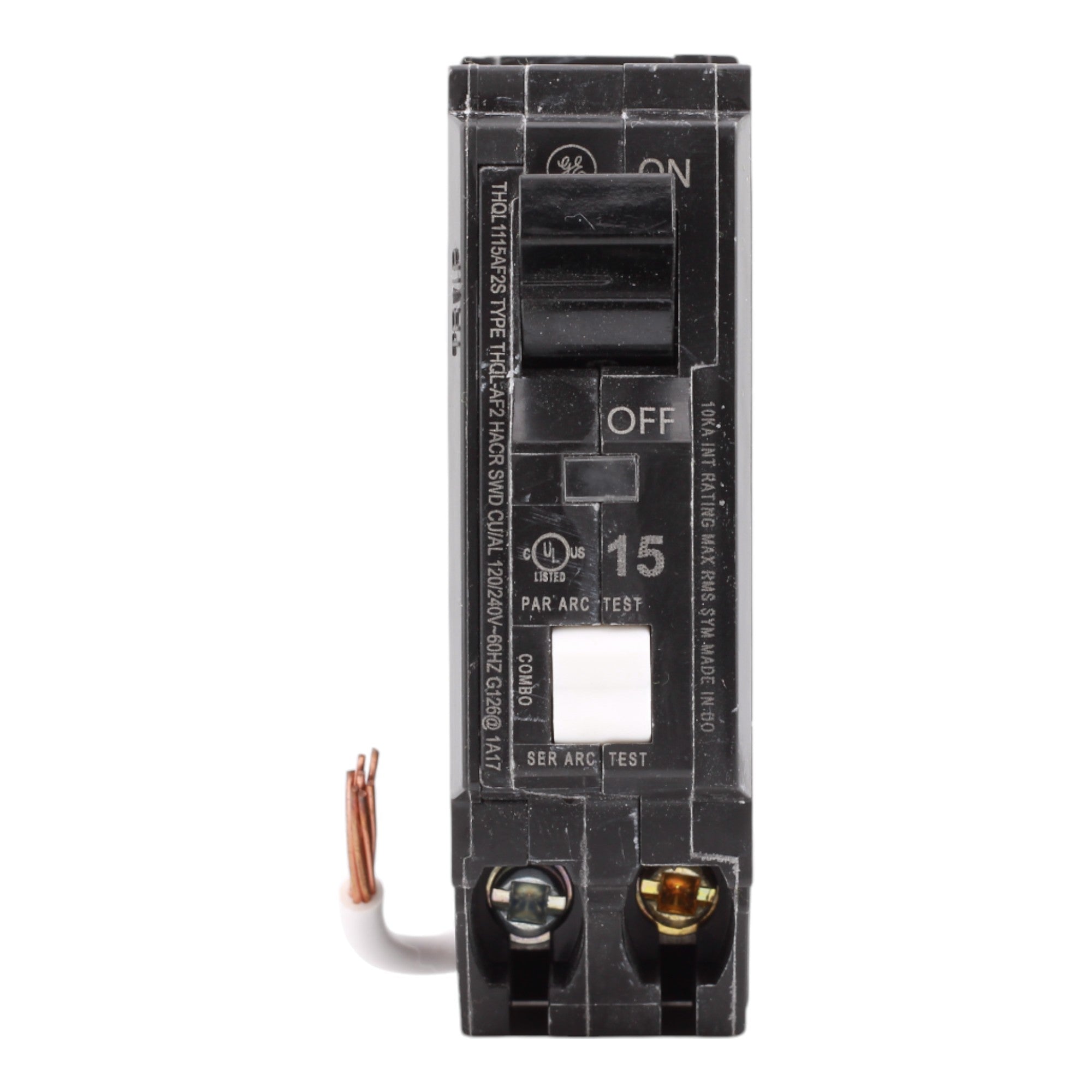 GE THQL1115AF2S 15 Amp Single Pole 120V Plug-In Arc Fault Circuit Breaker UL - Image 2