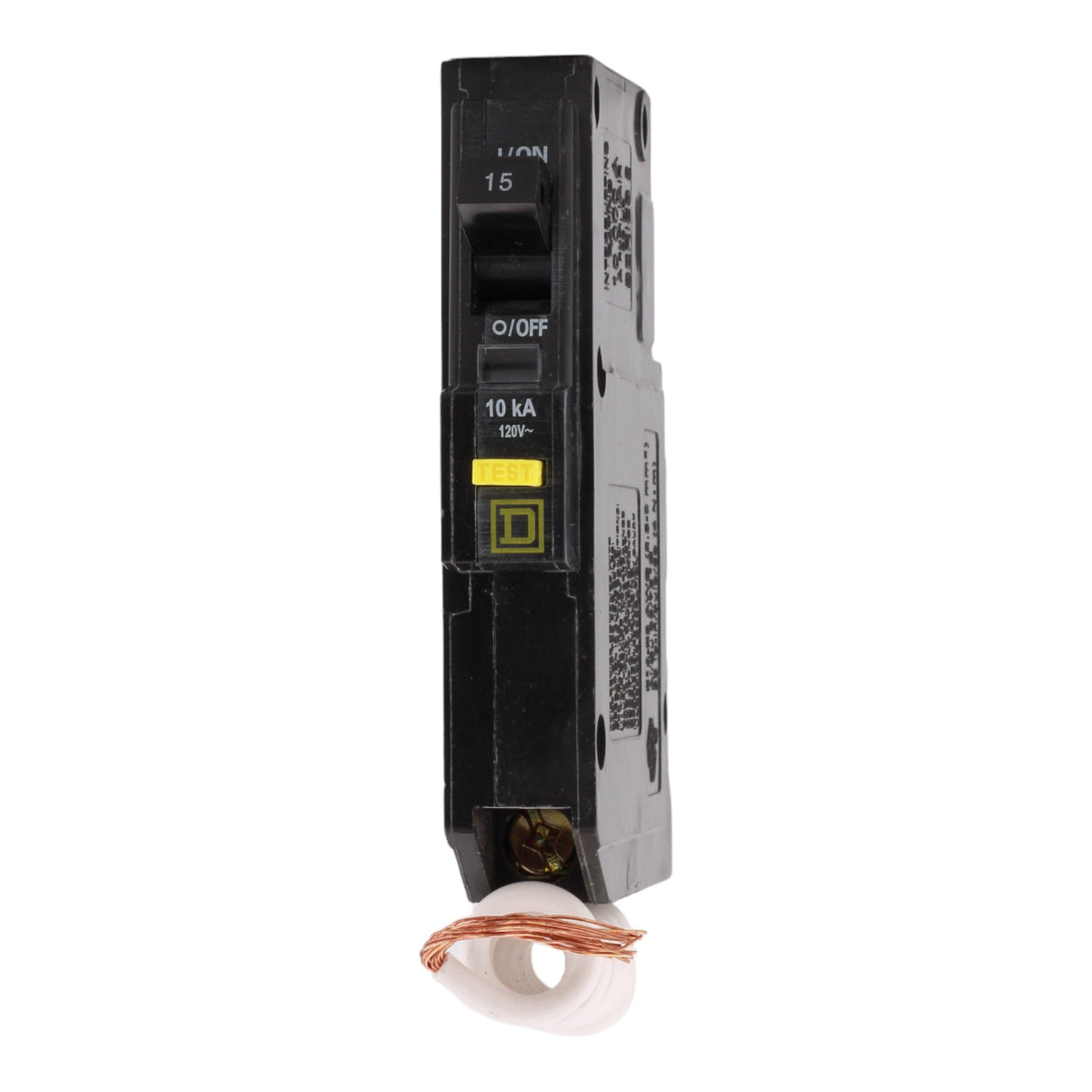 Square D QO115GFI 15 Amp Single Pole 120V Pigtail-Neutral GFCI Ground Fault Circuit Breaker UL - Image 2