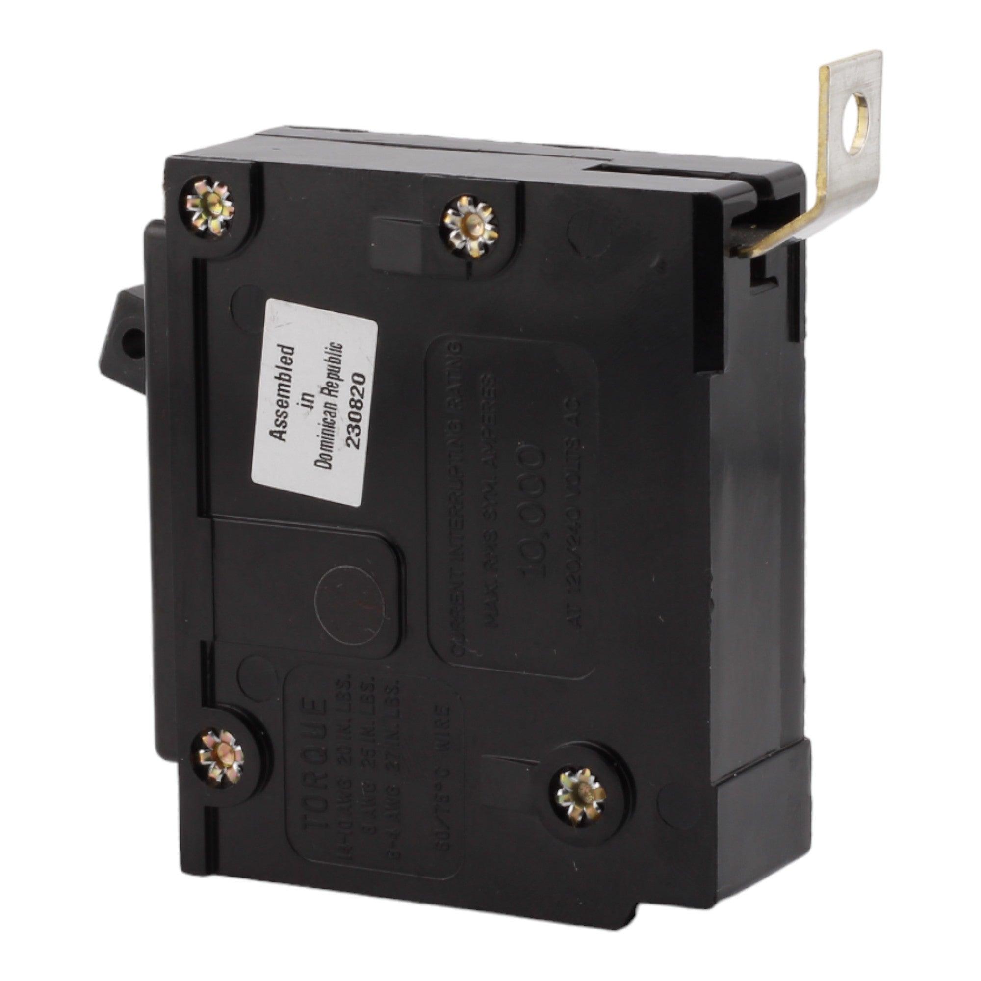 Eaton BAB1020, 20A, 120/240V, 1-Pole, 10kA, Thermal Magnetic Circuit Breaker, Bolt-On, for Load Centers & Panels - Image 4