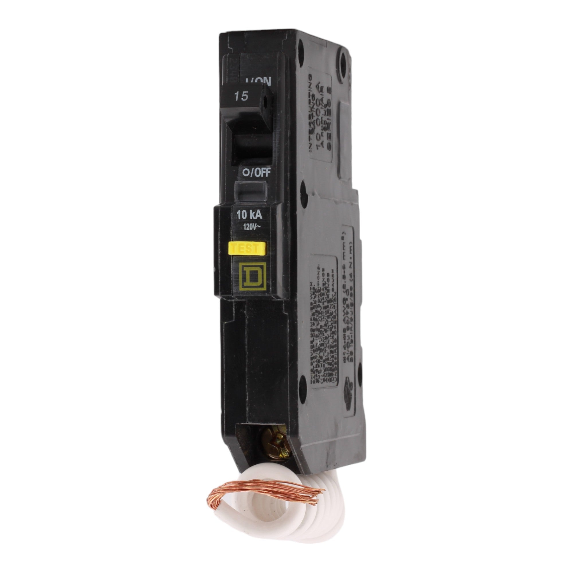 Square D QO115GFI 15 Amp Single Pole 120V Pigtail-Neutral GFCI Ground Fault Circuit Breaker UL - Image 3