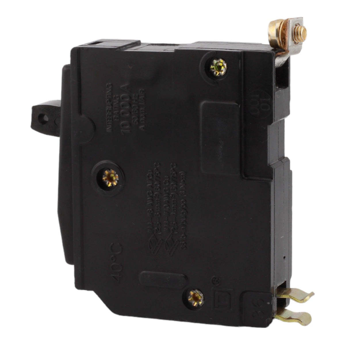 Square D QOB120 20 Amp Single Pole Circuit Breaker - 120 Volt, Bolt-On, UL Listed - Image 4