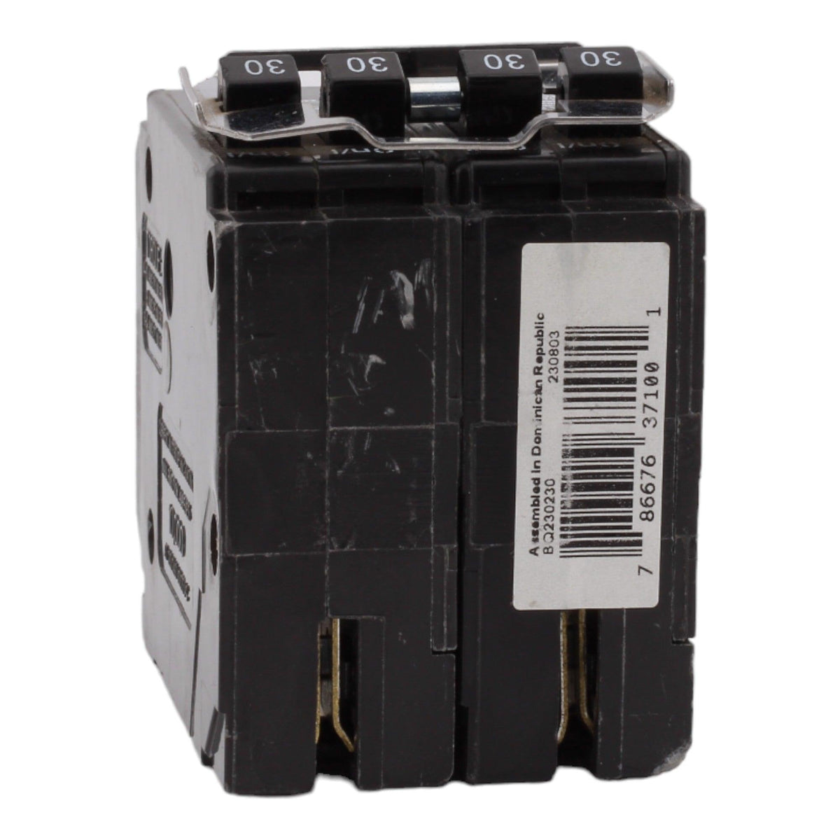 Eaton BR, BQC230230, (2) 30A, 4P, 120/240V, Quadplex, Plug-On, Circuit Breaker - Image 8