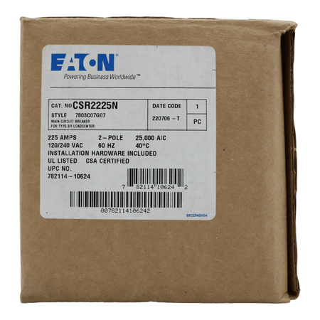 Eaton CH CSR2225N 225A 2P 120/240V Thermal-Magnetic Circuit Breaker - Image 7