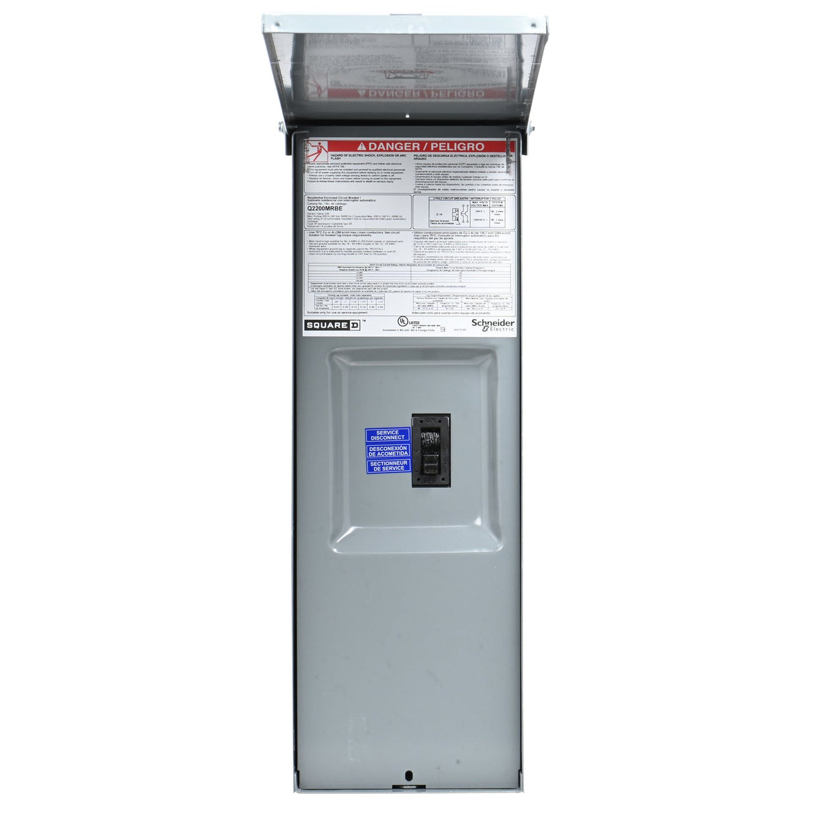 Schneider Electric Q2200MRBE 200 Amps 240 Volts 2-Pole Main Breaker Enclosure NEMA 3R - Image 2
