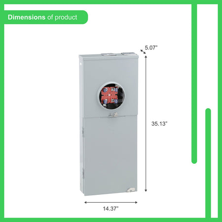 Square D Homeline RC816F200C 200A Ringless Meter Main CSED - Image 12