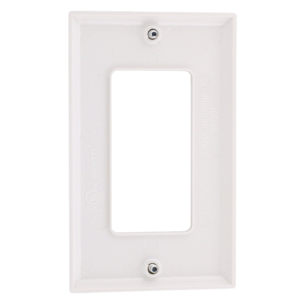RES POWER Decorative Single Gang Wall Plate Unbreakable Polycarbonate cULus Listed White - Image 4