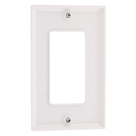 RES POWER Decorative Single Gang Wall Plate Unbreakable Polycarbonate cULus Listed White - Image 4